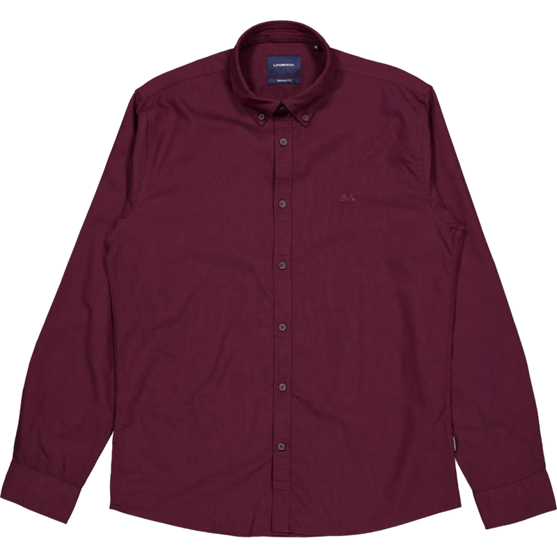 Oxford Shirt L/s Burgundy