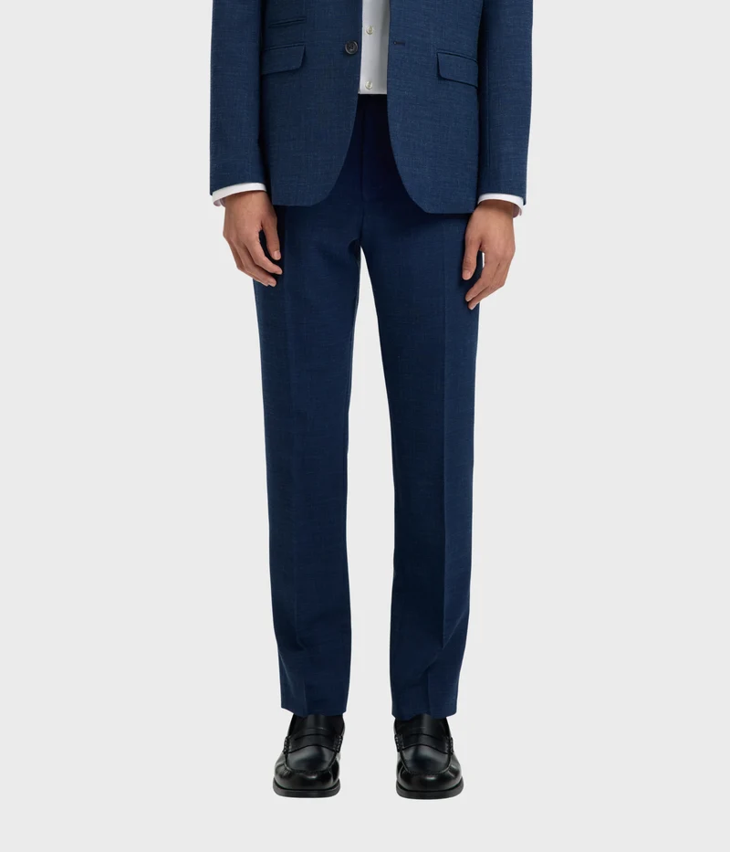 Slhslim-Oasis Linen Trs Noos. (Dark Navy)