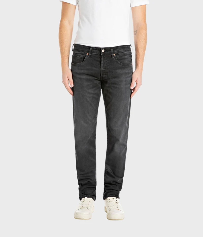 Trousers Grover 573 Eco Plus (099 BLACK DELAVÉ dark tone black stone wash)