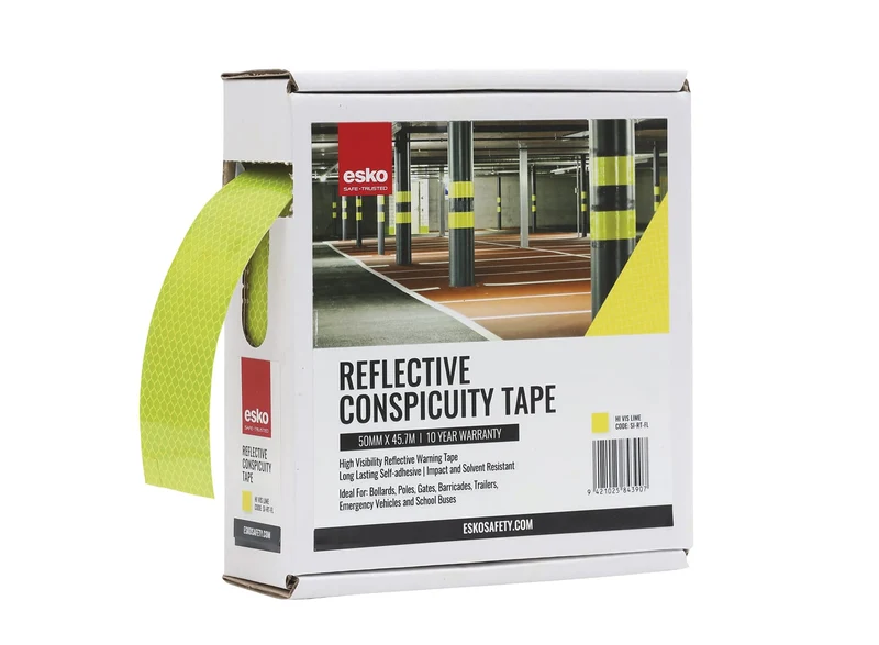 ESKO premium Conspicuity Tape, Hi Vis Lime, 50mm x 45.72m