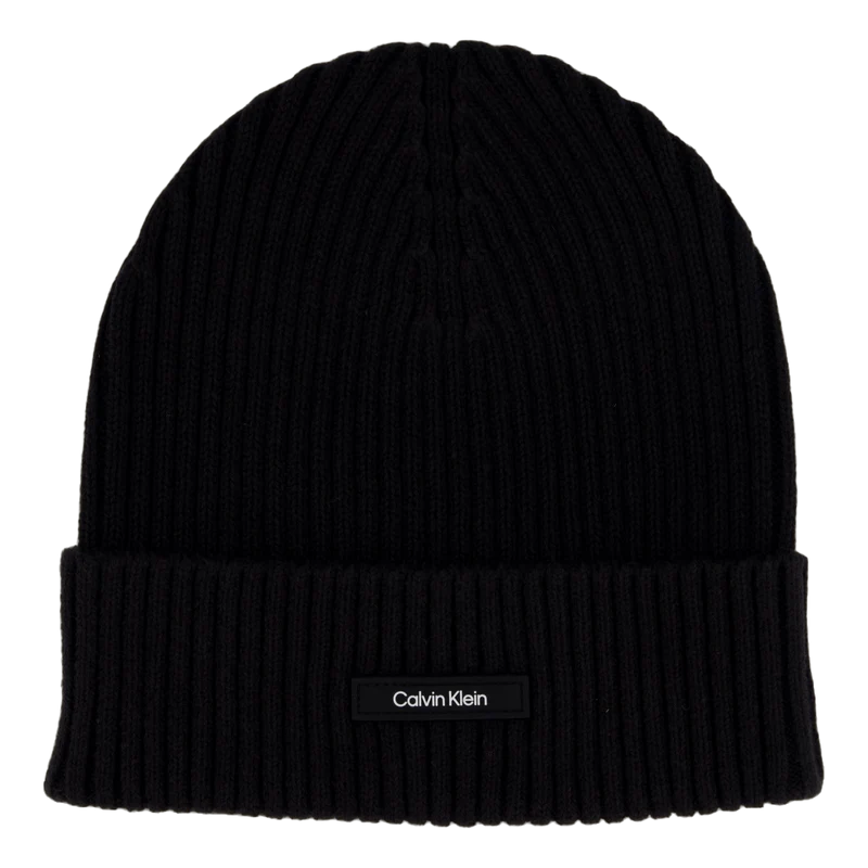 Classic Cotton Rib Beanie Beh Ck Black