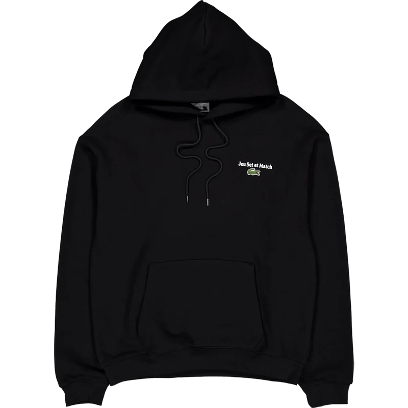 Multi Print Fleece Hoodie Noir 031