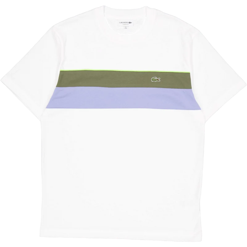 Jersey Colour-block T-shirt Flour/olive-delphinium