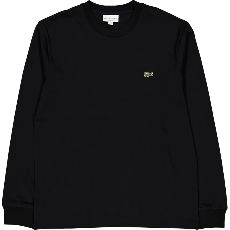 Long Sleeved Cotton T-shirt Black