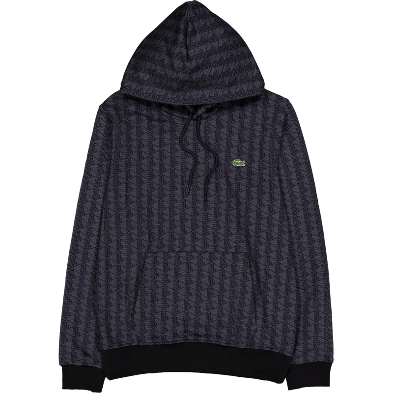 Monogram Fleece Hoodie Graphite Sombre/black