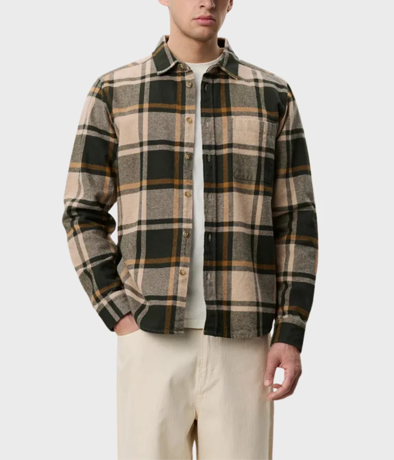 Check Flannel Shirt (528 Rosin Green)