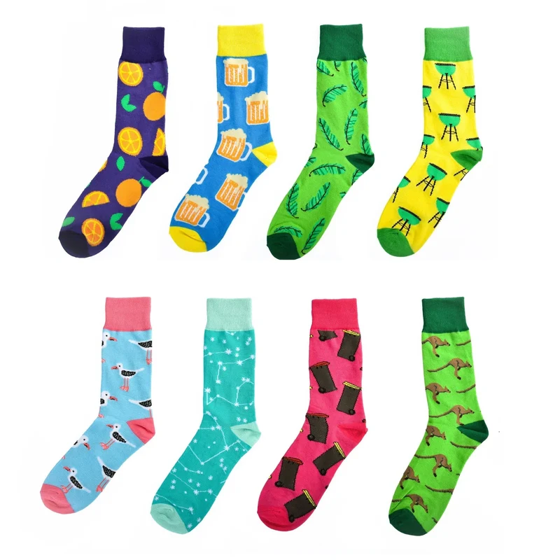 8-Pair Novelty Socks Style 2