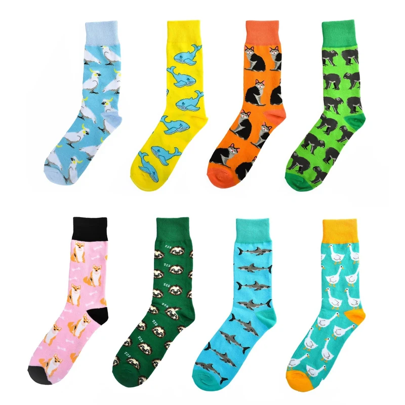 8-Pair Novelty Socks Style 1