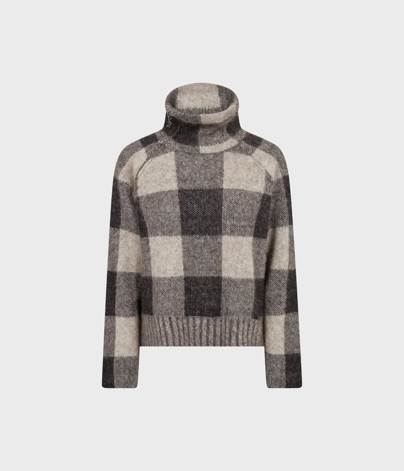 Mmmaija Check Knit (801 Black)