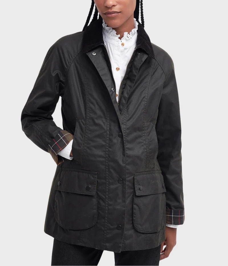 Barbour Classic Beadnell Wax Jacket. (OL71 Olive)