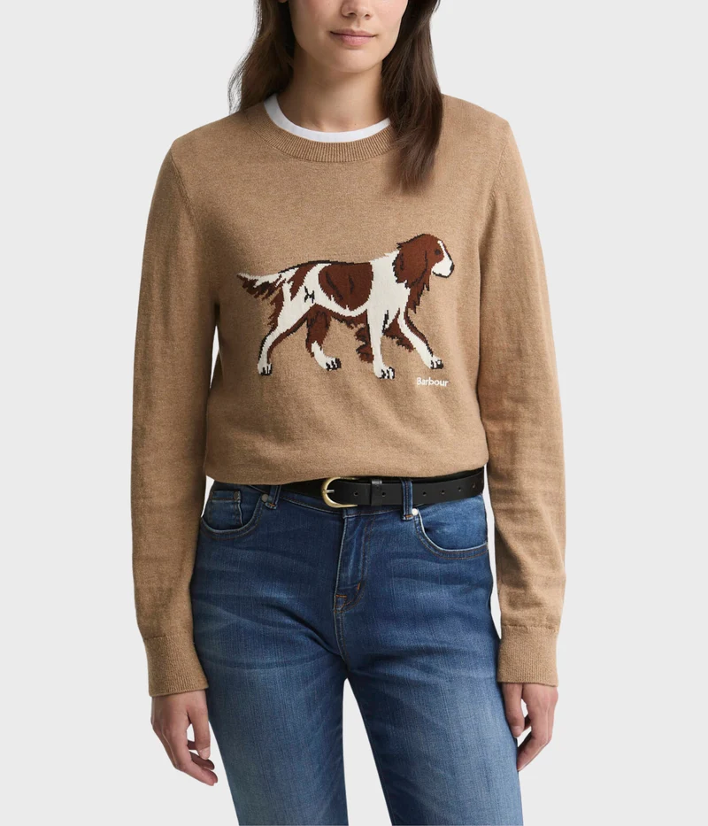 Barbour Fareham Knitted Jumper (BE93 Warm Trench)