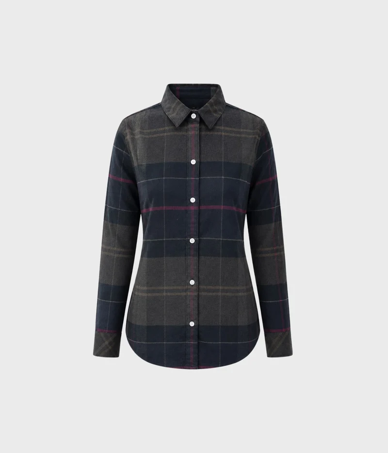 Barbour Anna Shirt. (TN43 Shadow Tartan)