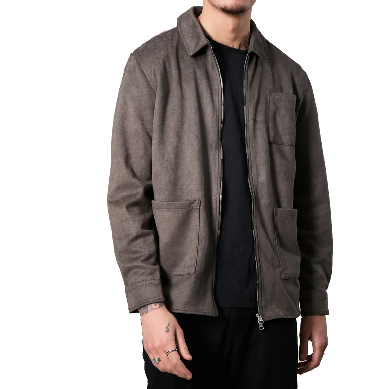 Rickard Vegan Suede Grey