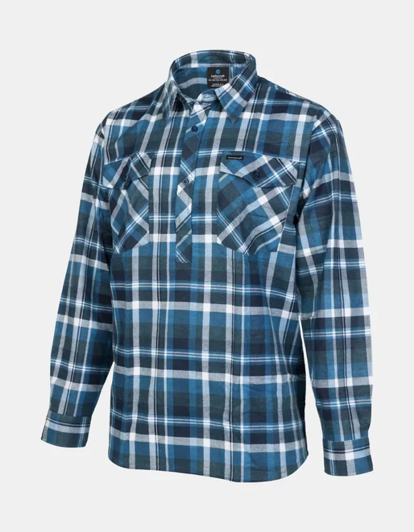 Brushed Cotton Closed Front Shirt