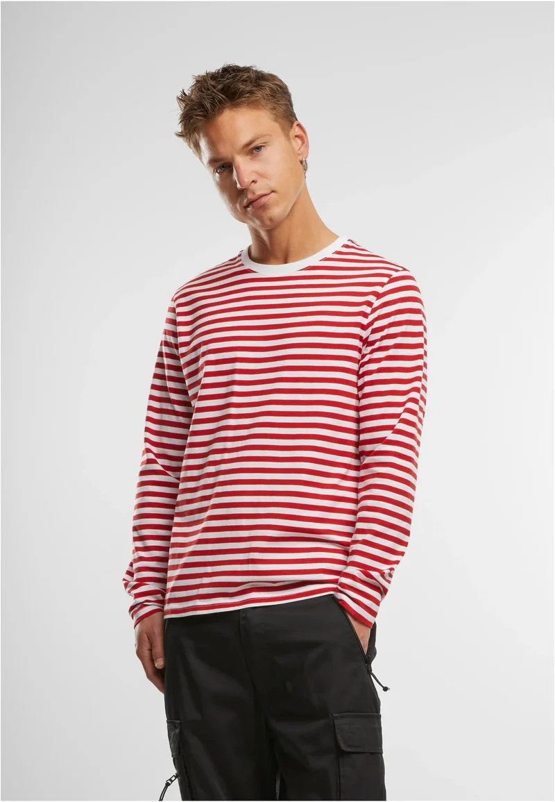 B Jerseyshirt Stripe Longsleeve RED L