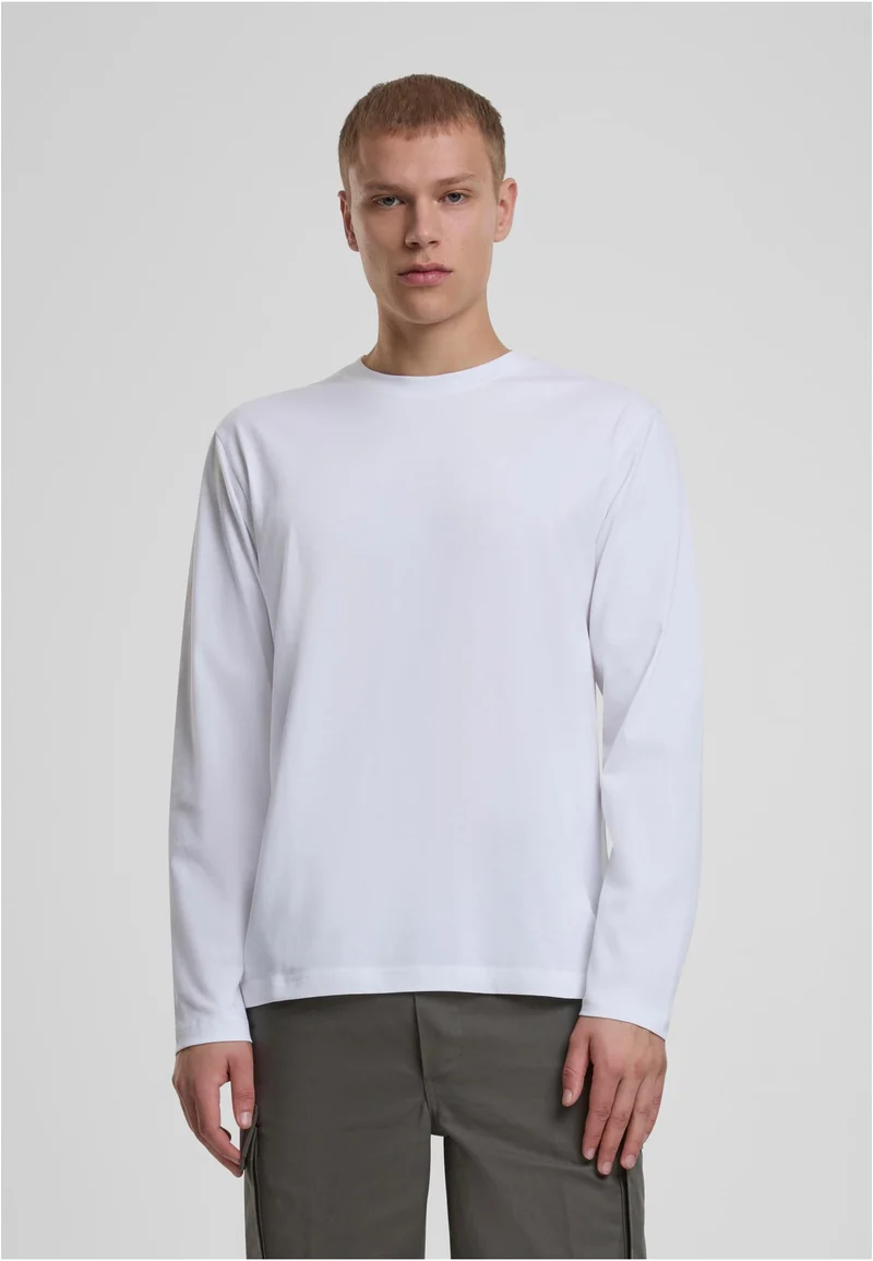 B Premium Longsleeve Shirt WHITE M