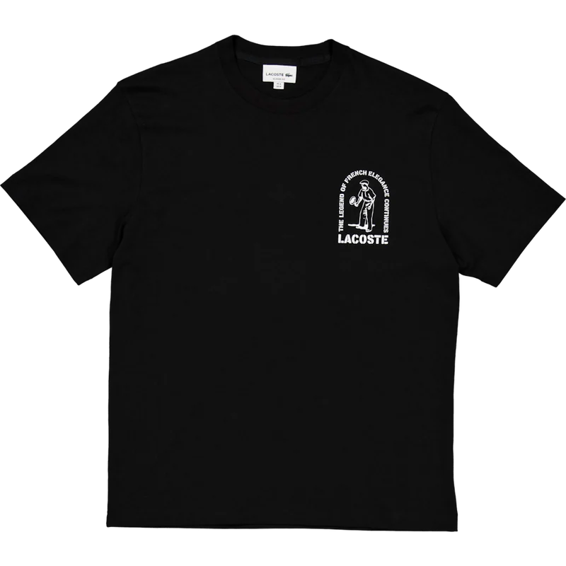 Printed Cotton T-shirt Black