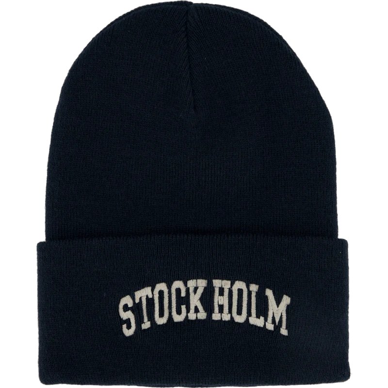 Stock Holm Workwear Beanie Navy/cream