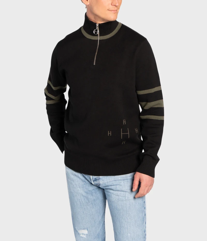Sam Half Zip (9000Jet Black)