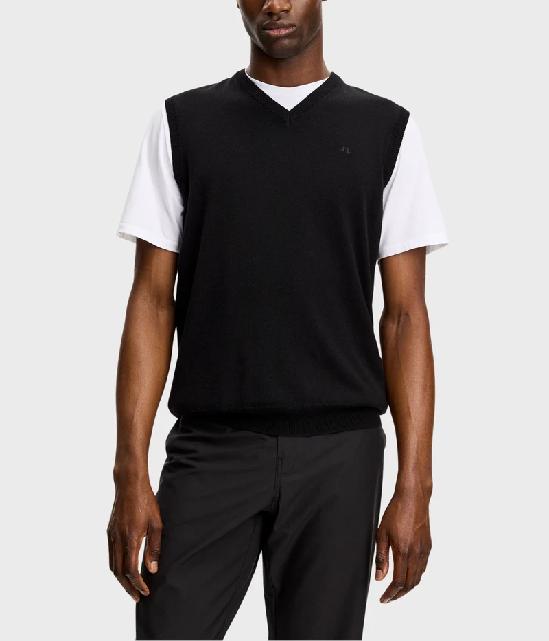 Liam Knitted Vest (9999 Black)