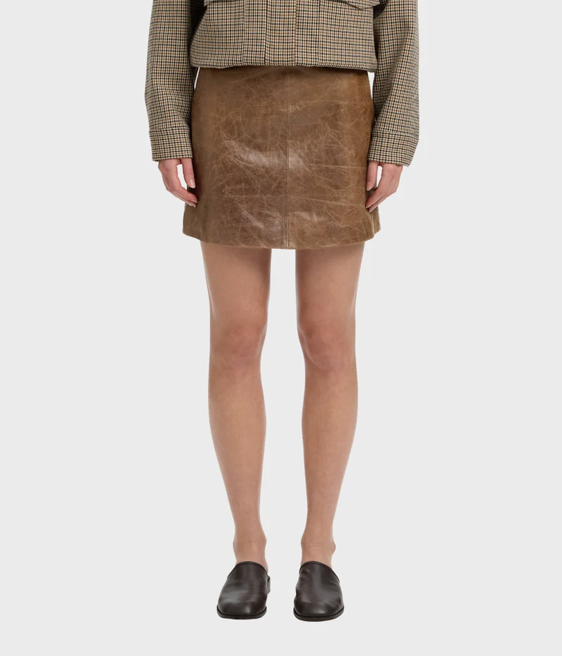Slwjil Leather Hw Mini Skirt (Delicioso)