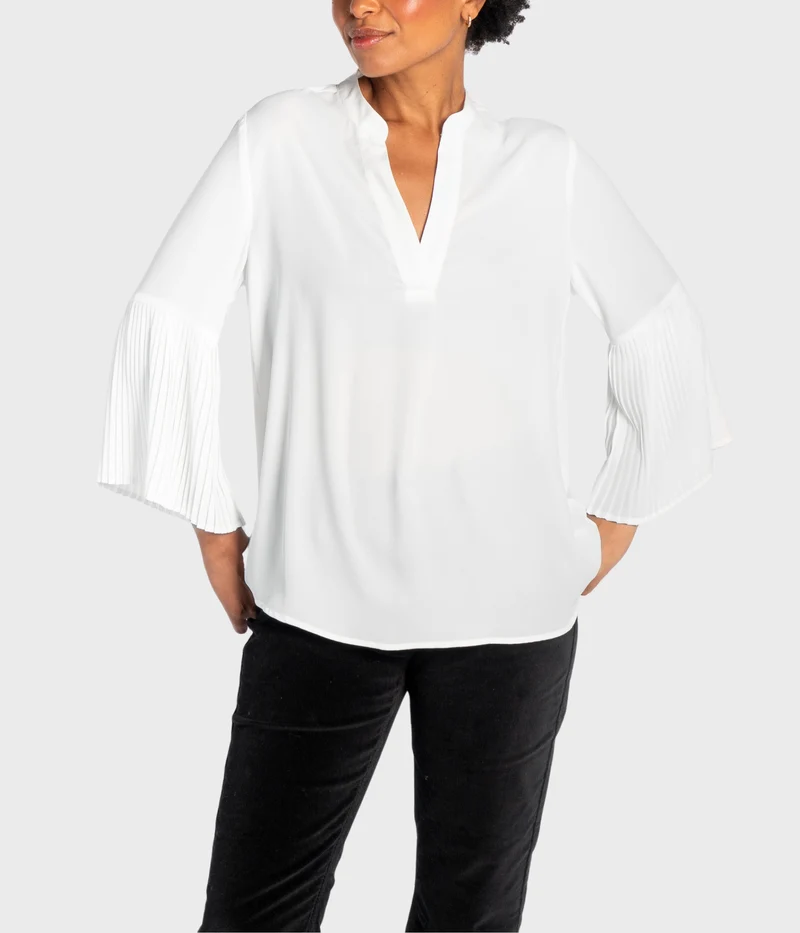 Mila Blouse (0003 White Alyssum)