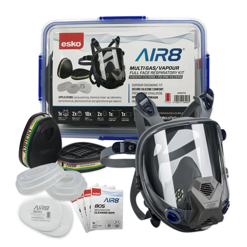 Esko AIR8 Full Face Multi-Gas Respirator Clipbox Kit