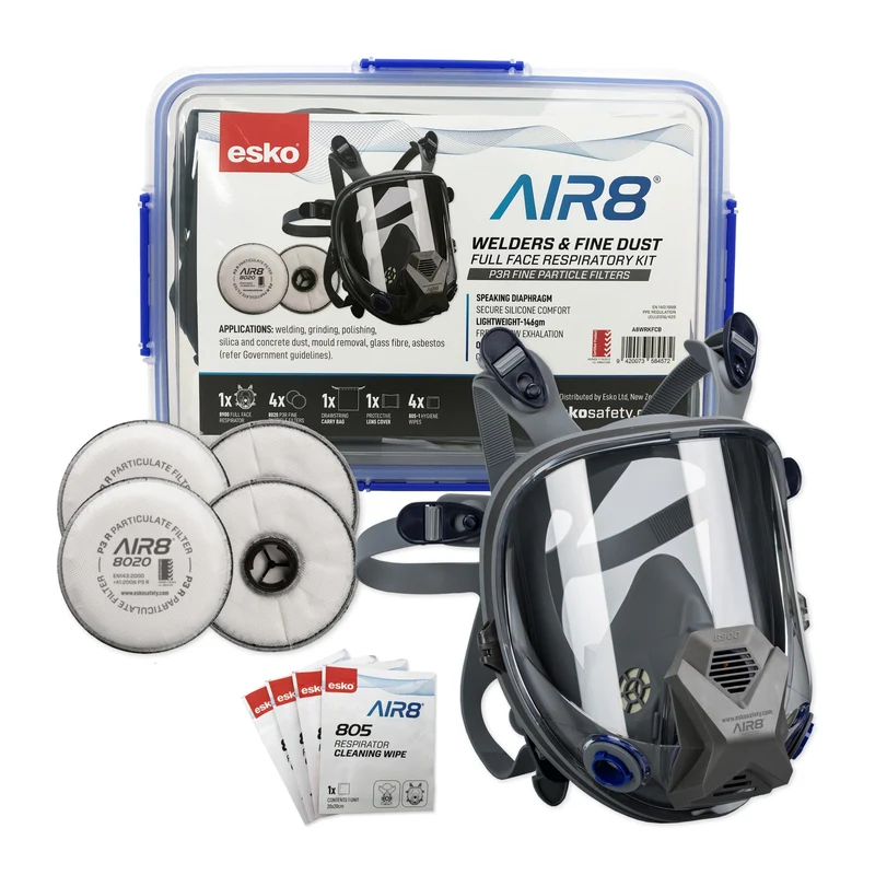 Esko AIR8 Full Face Welders/Fine Dust Respirator Clipbox Kit