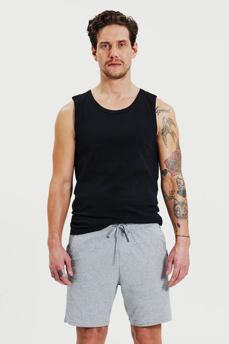 Pyjama Short Grey Melange
