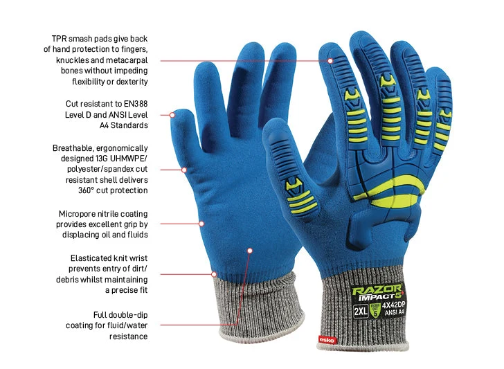 Esko RAZOR Impact 5+ Glove