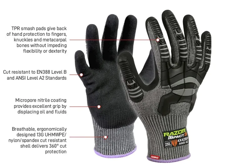 Esko RAZOR Impact 3 Glove