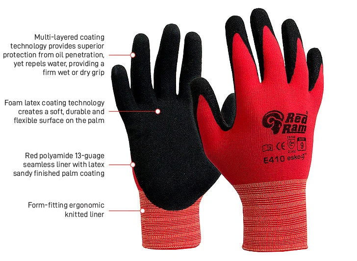 Esko RED RAM Latex Glove