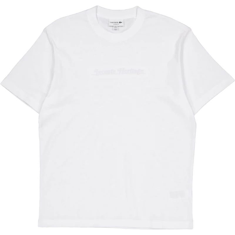 Embroidered Cotton T-shirt White 001