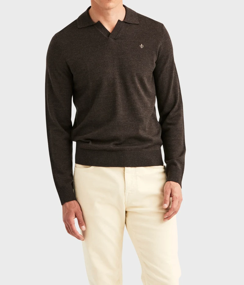 Merino Resort Polo (88 Brown)