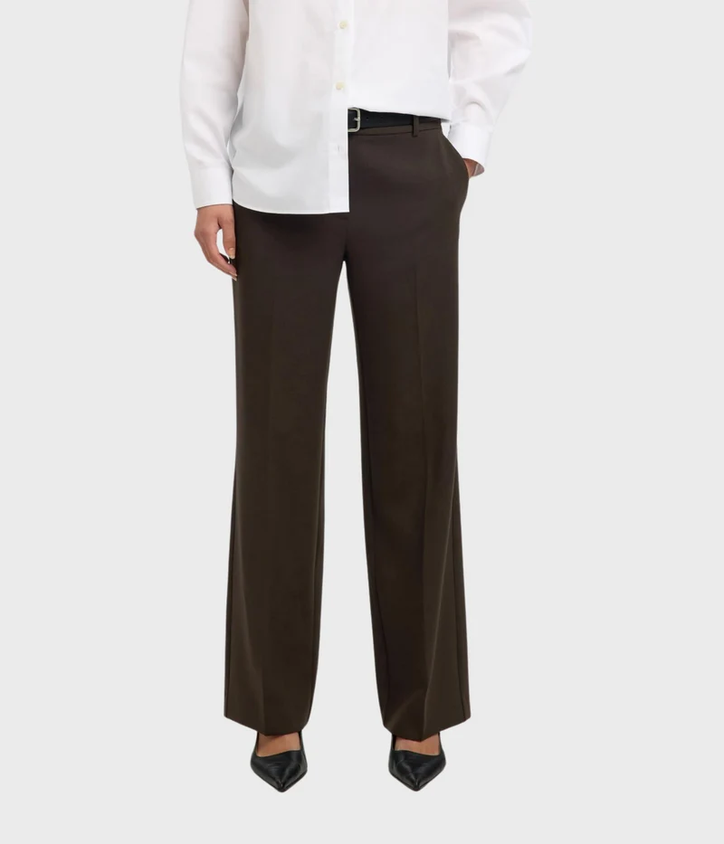 Slfrita Mw Wide Pant Mel Noos. (Delicioso Detail:MELANGE)