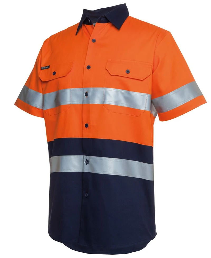JB's Wear Hi Vis Short Sleeve Cotton Shirt 6HSS