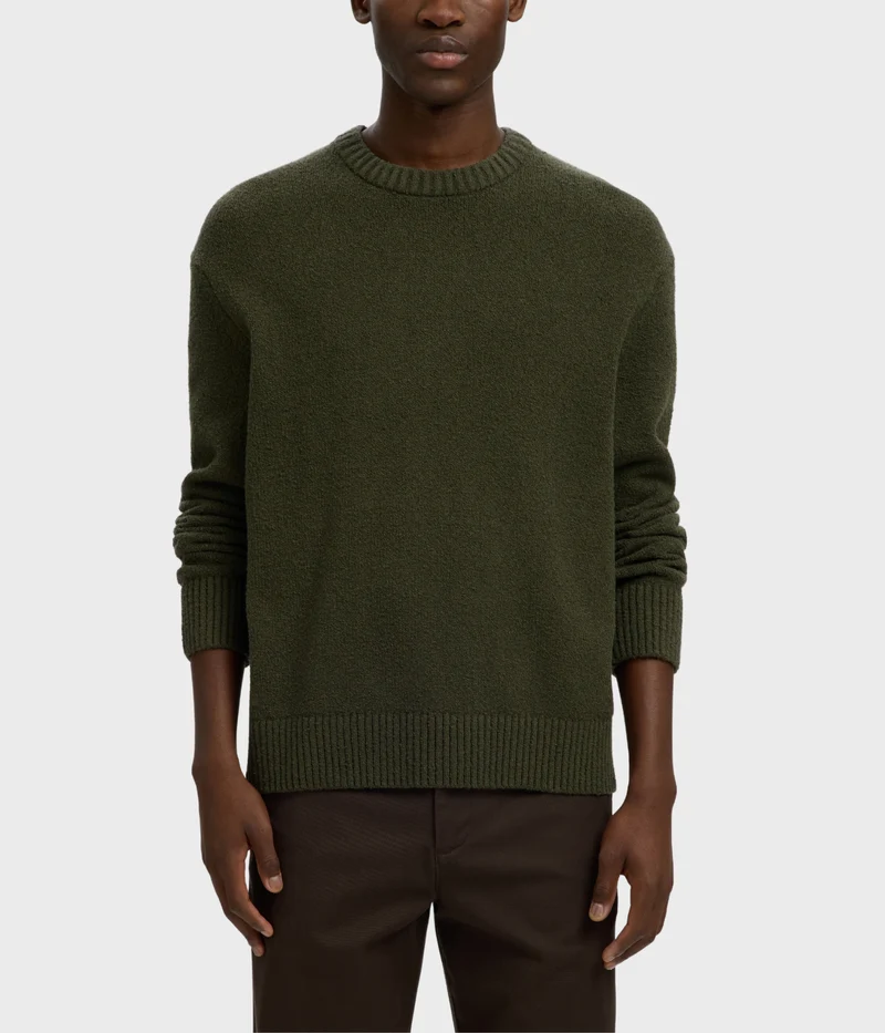 Slmalex Ls Knit Crew Neck Noos (Forest Night)