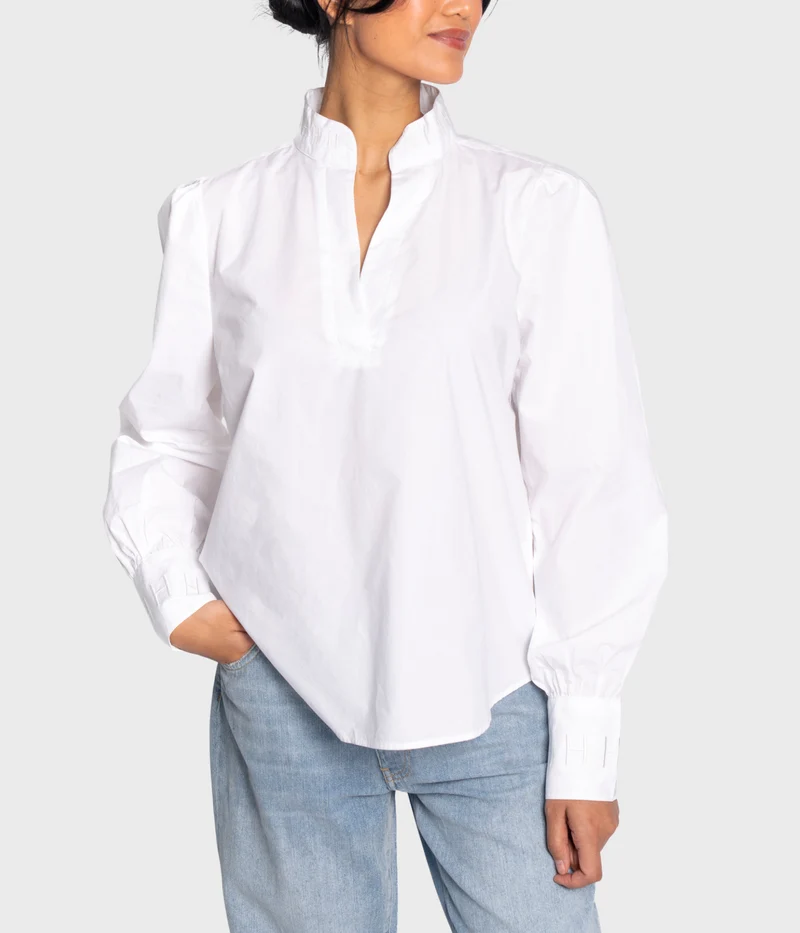 Mie Blouse. (0000 Optical White)