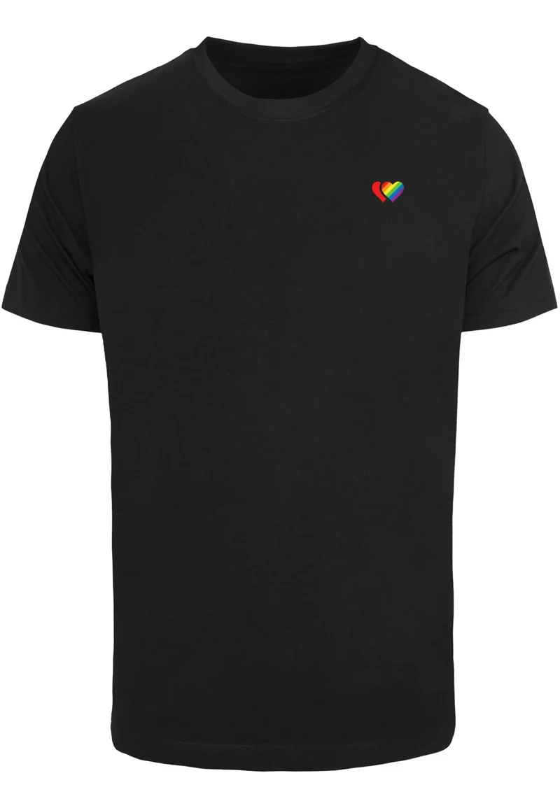 MT Double Hearts Pride Tee S WHITE