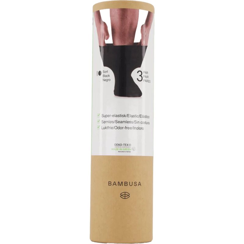 Loosefit socks 3-Pack Bamboo (37-46) Black