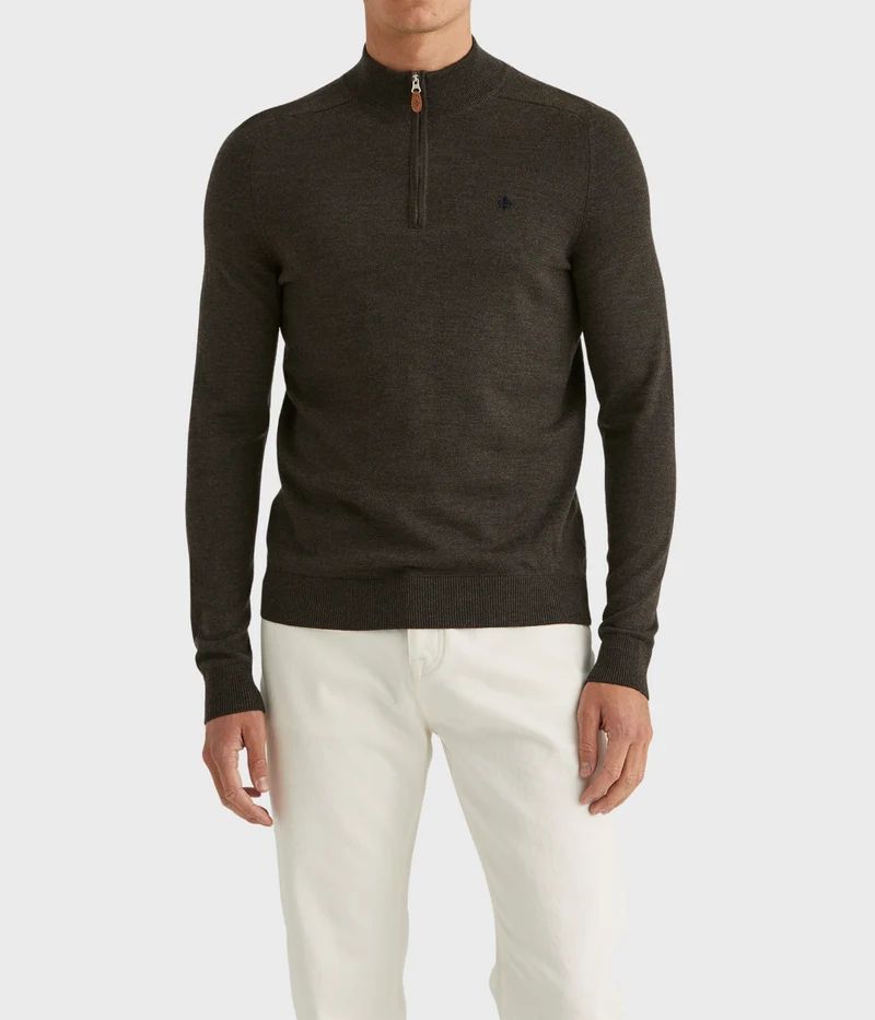 Merino John Zip. (88 Brown)