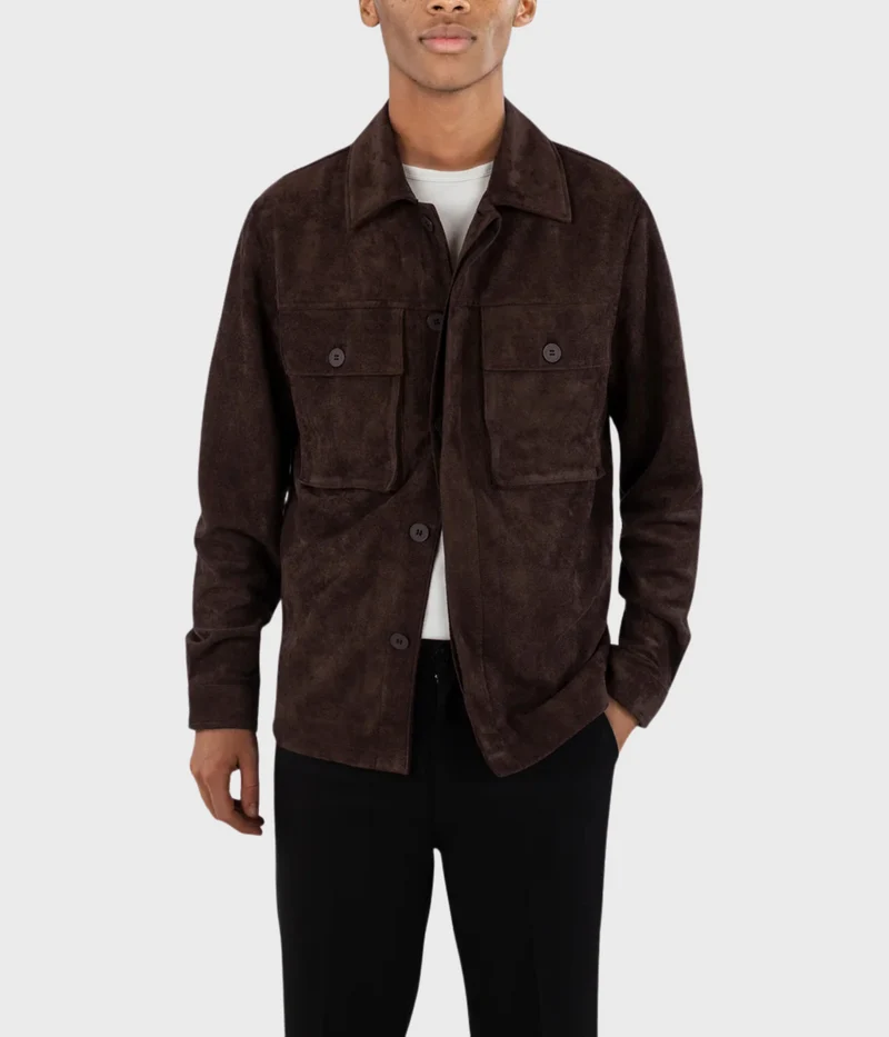 Nash Vegan Suede Jacket. (065 Java)
