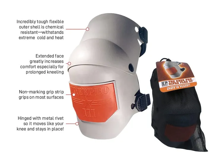 KNEEPRO 'Ultra flex III' Trade Kneepad, EVA foam, hard plastic shell, twin straps