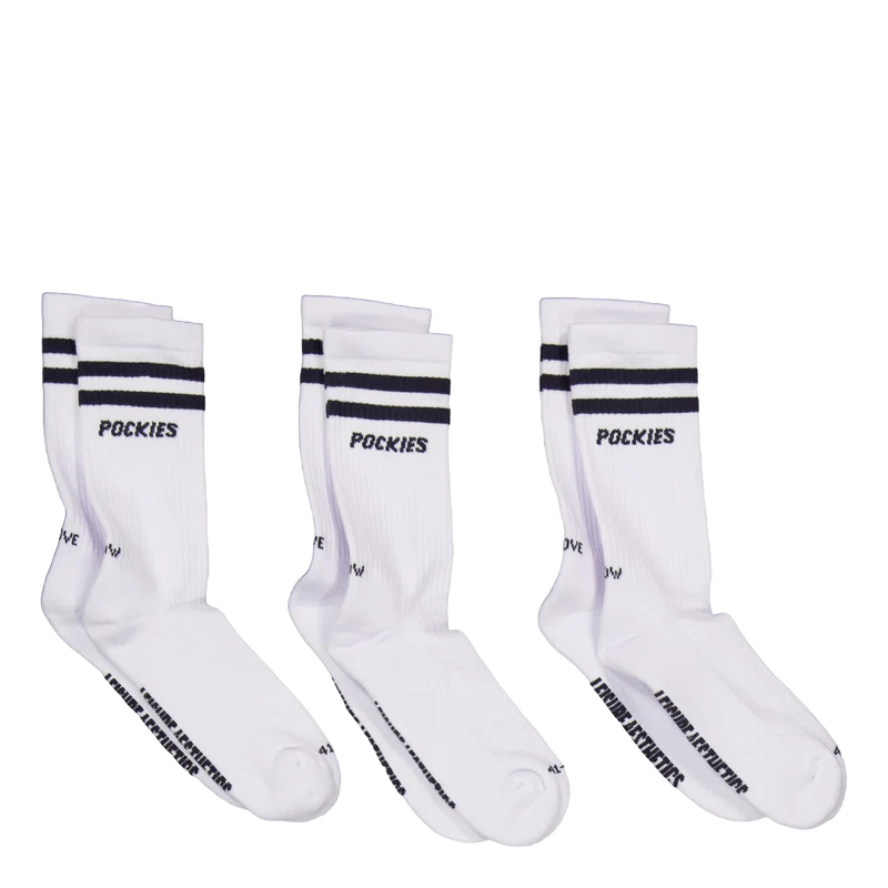 3-pack Navy Striped L.a. Socks Navy