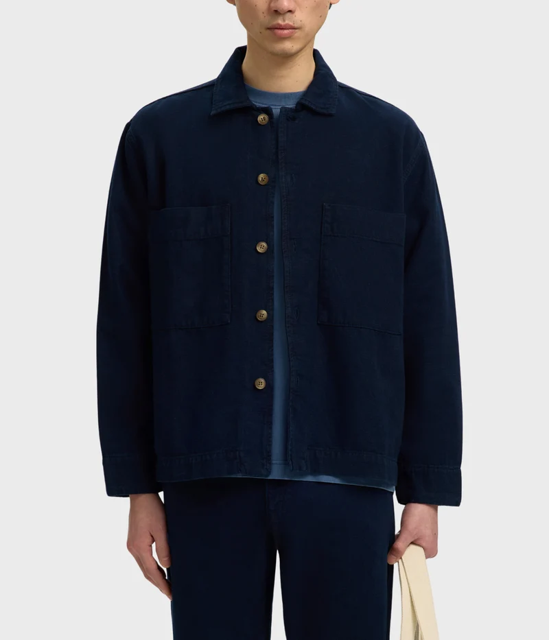 Slhrelaxed Paz Db 803 Denim Overshirt (Dark Blue Denim)