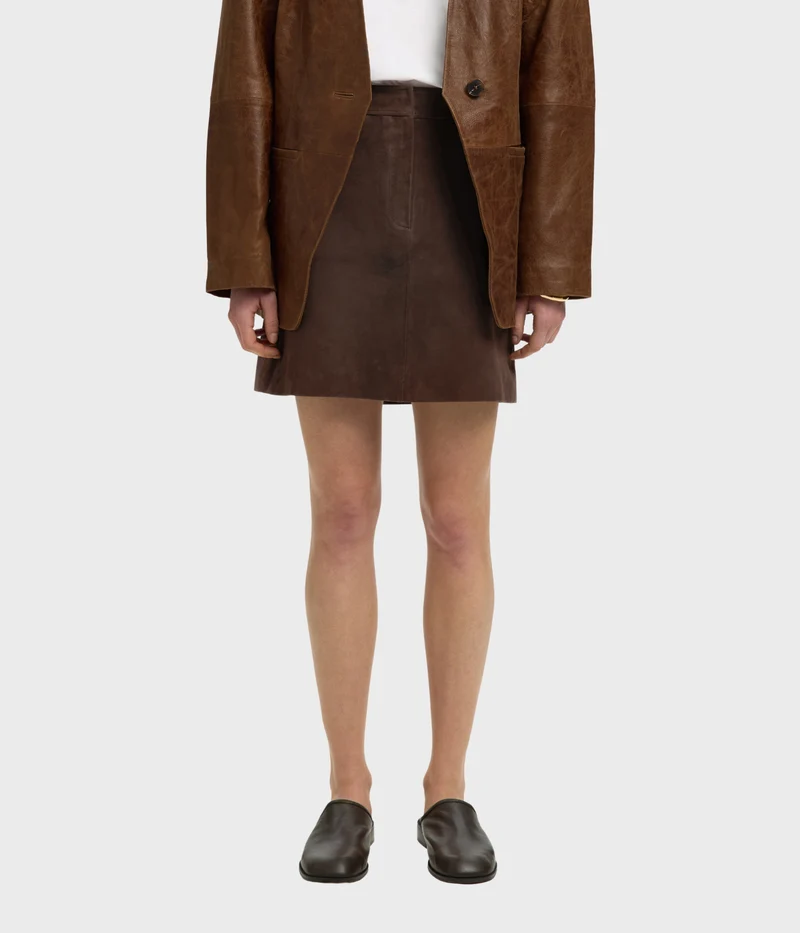 Slwkaya Mw Suede Skirt Noos (Delicioso)