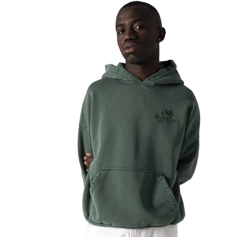 550gms Premium Boxy Hoodie Green