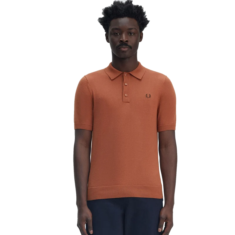 Cotton Knitted Shirt Cinnamon