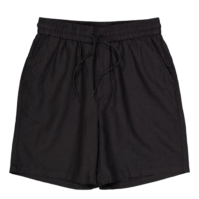 Otto Linen Shorts Black