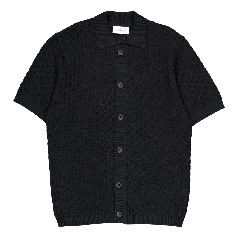 Gespertus Ss Knit Shirt Black